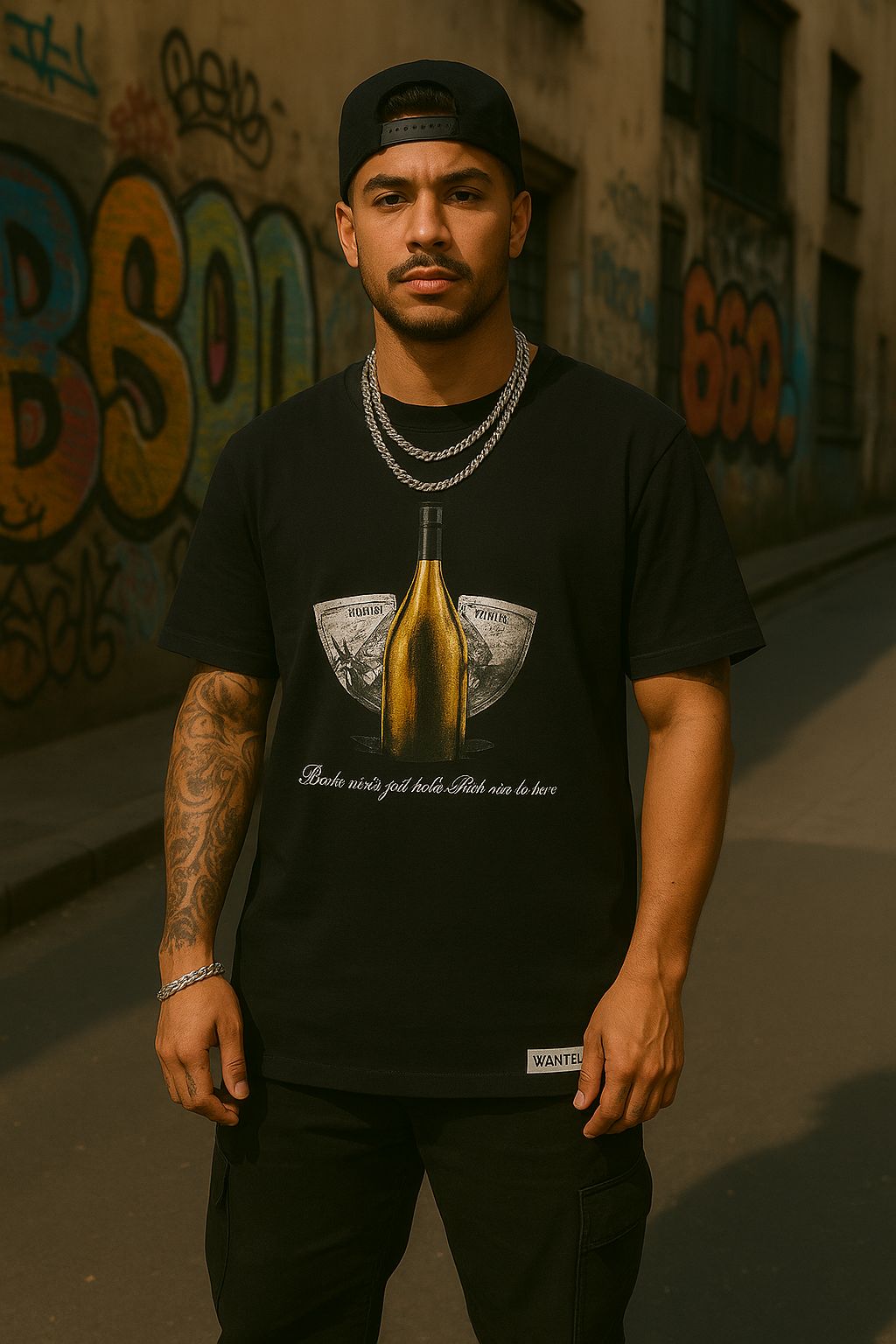 Camiseta Wanted Champanhe  Hustle