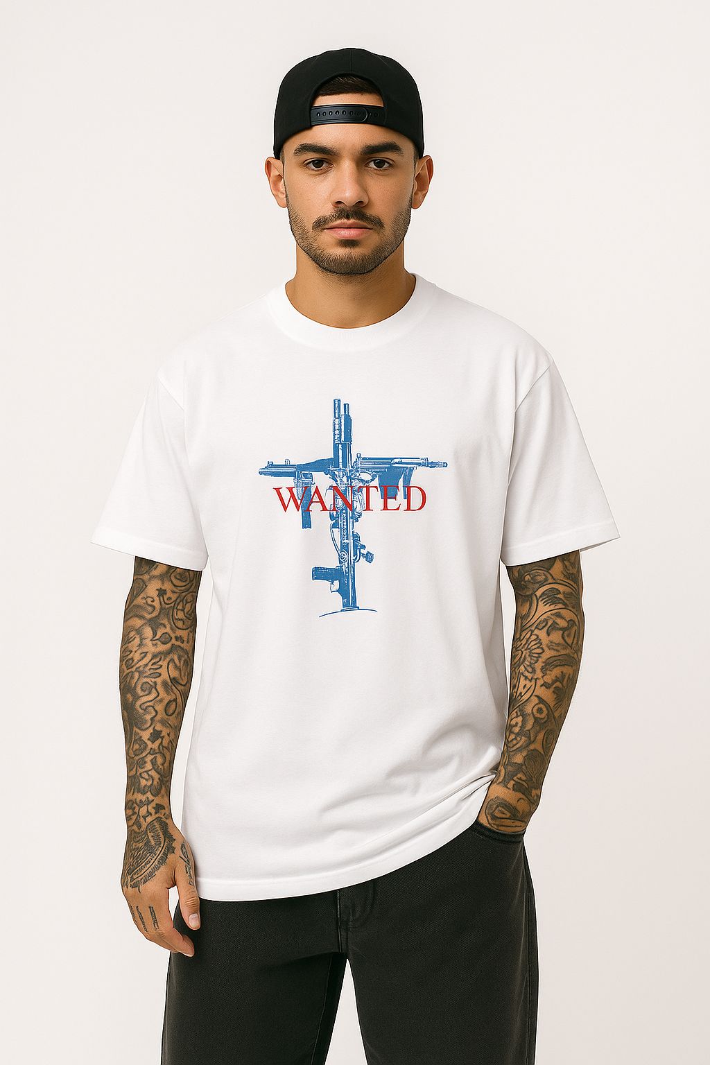 Camiseta Wanted  White