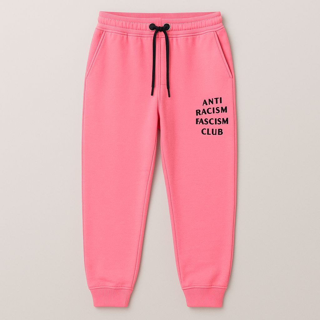 Calça Moletom Rosa Anti Racism-Chronic