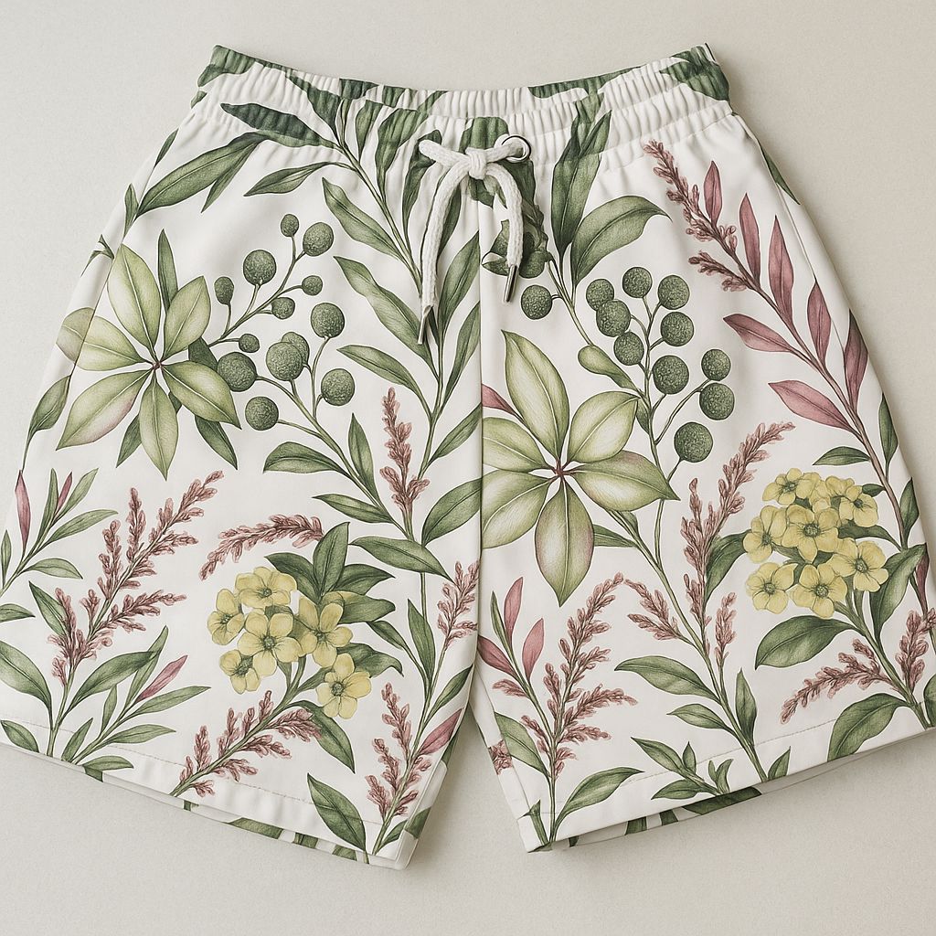 Short Floral Praia Roots  Ponciano