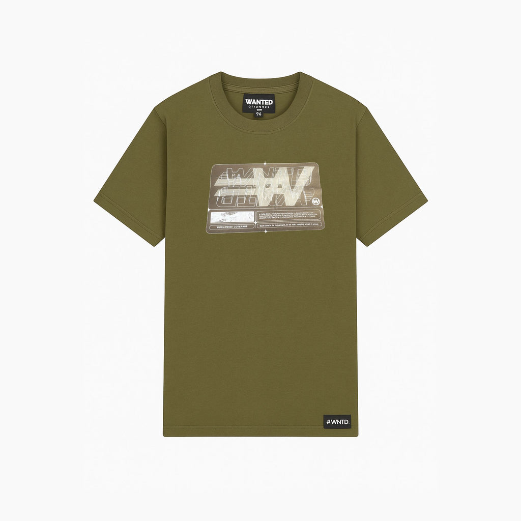 Camiseta Wanted Signal -Verde Oliva