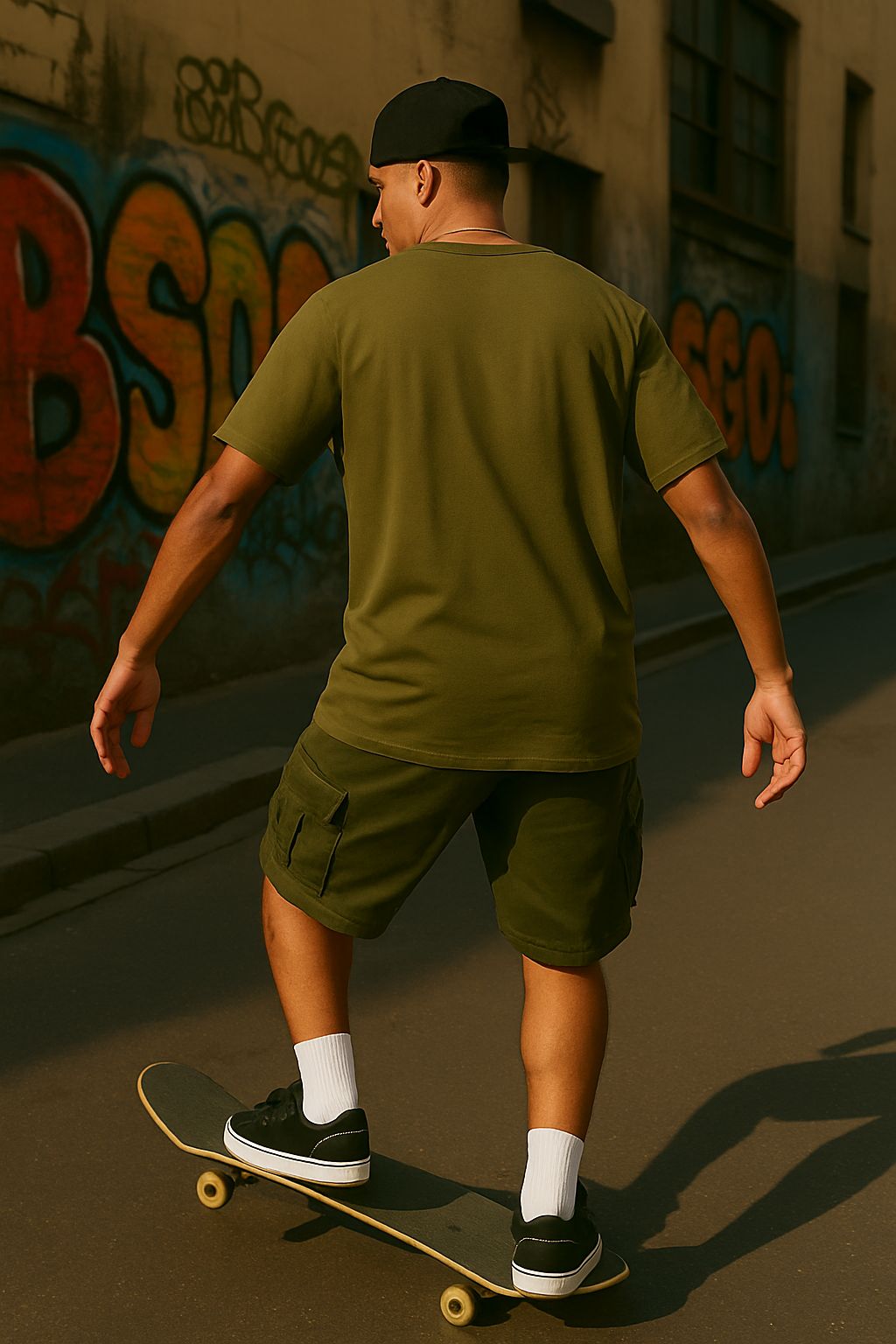 Camiseta Wanted Signal -Verde Oliva