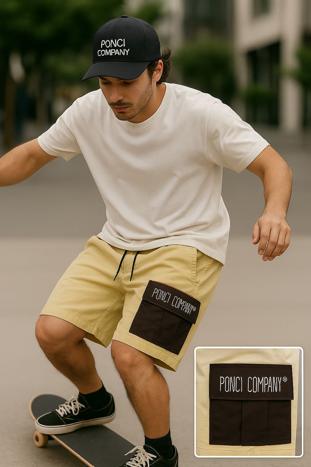 Bermuda Cargo PONCI COMPANY®  Bege