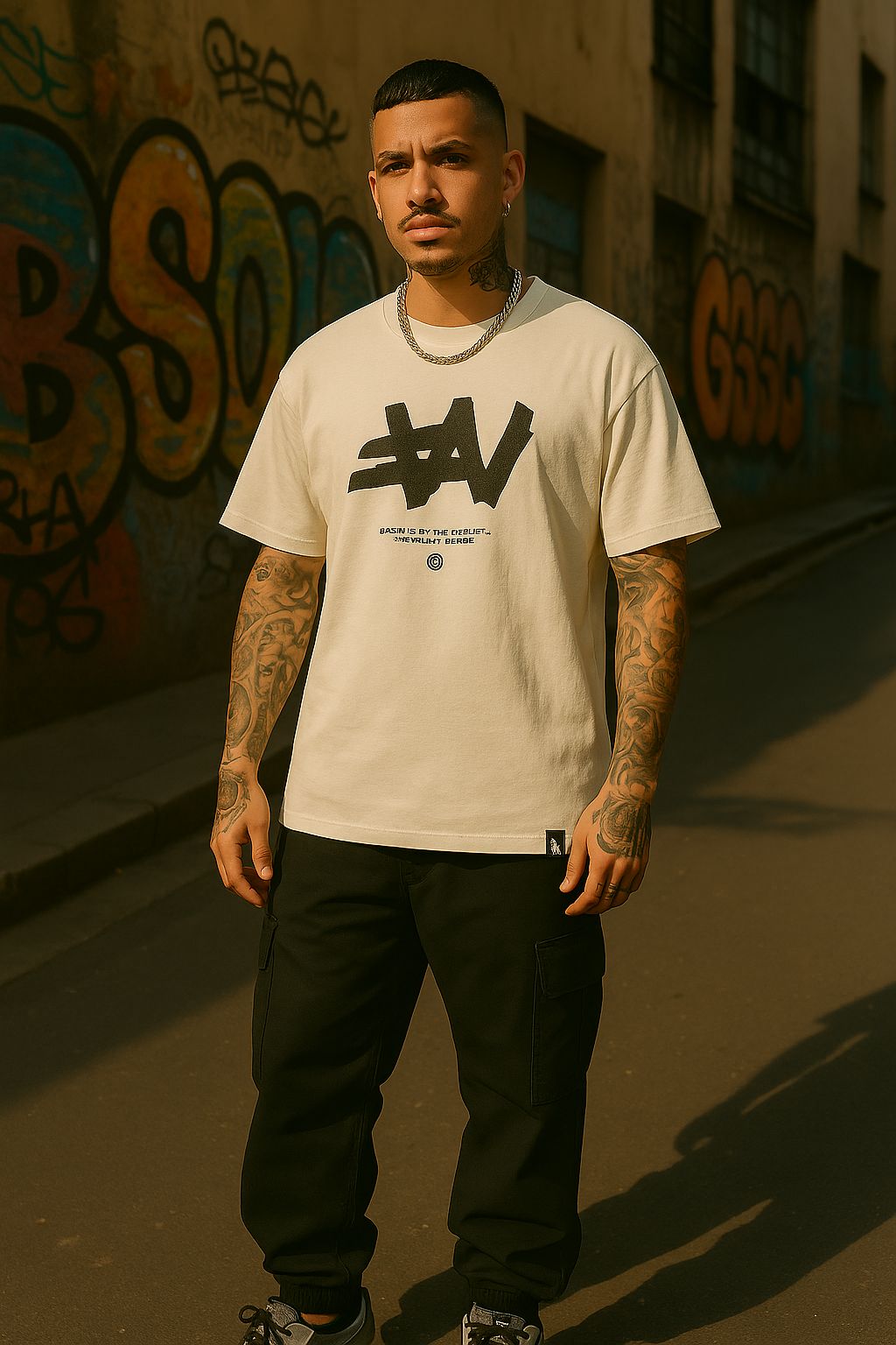 Camiseta Wanted Off-White  Raised by the Streets