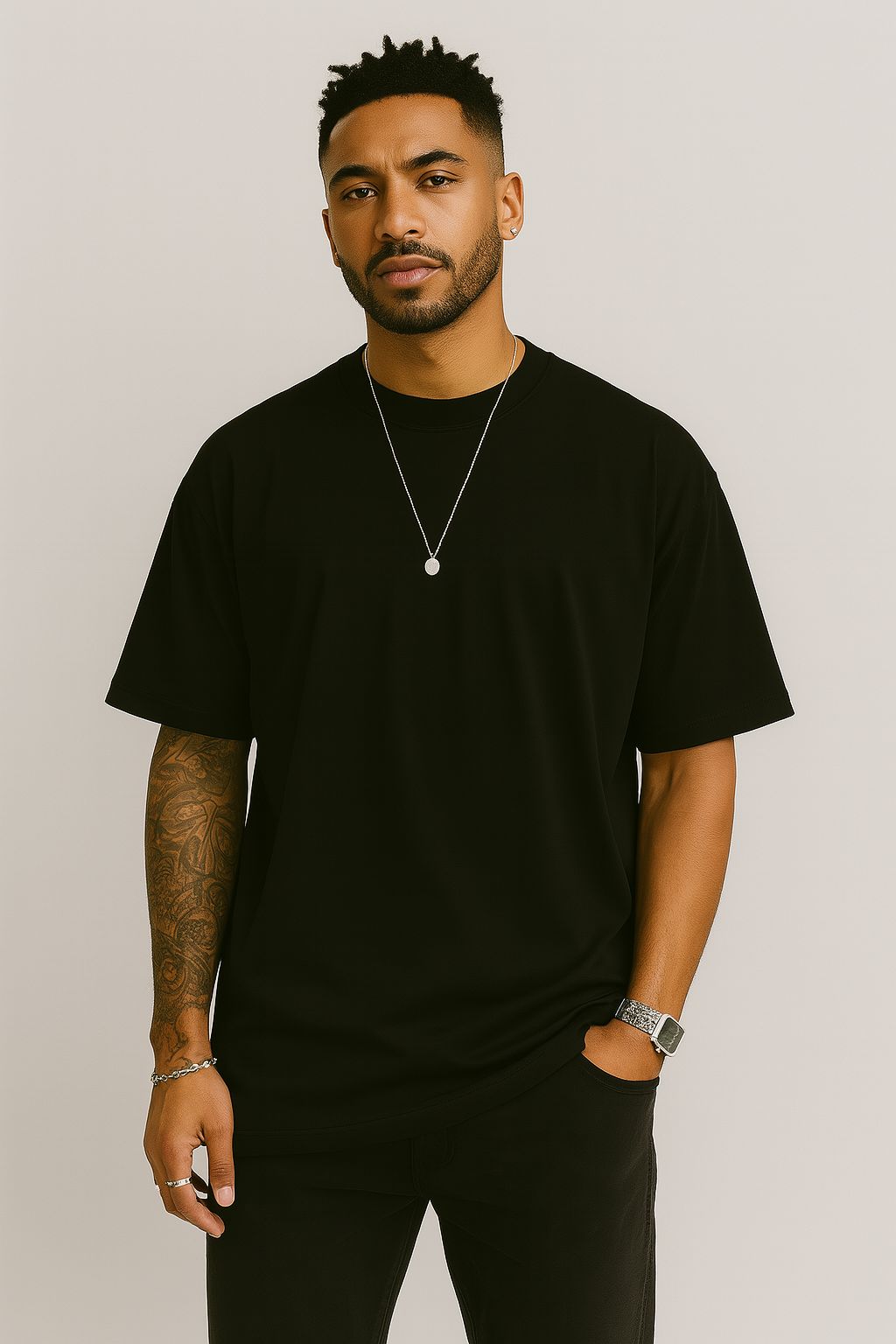 Camiseta Street Premium Ponci Company - Preta