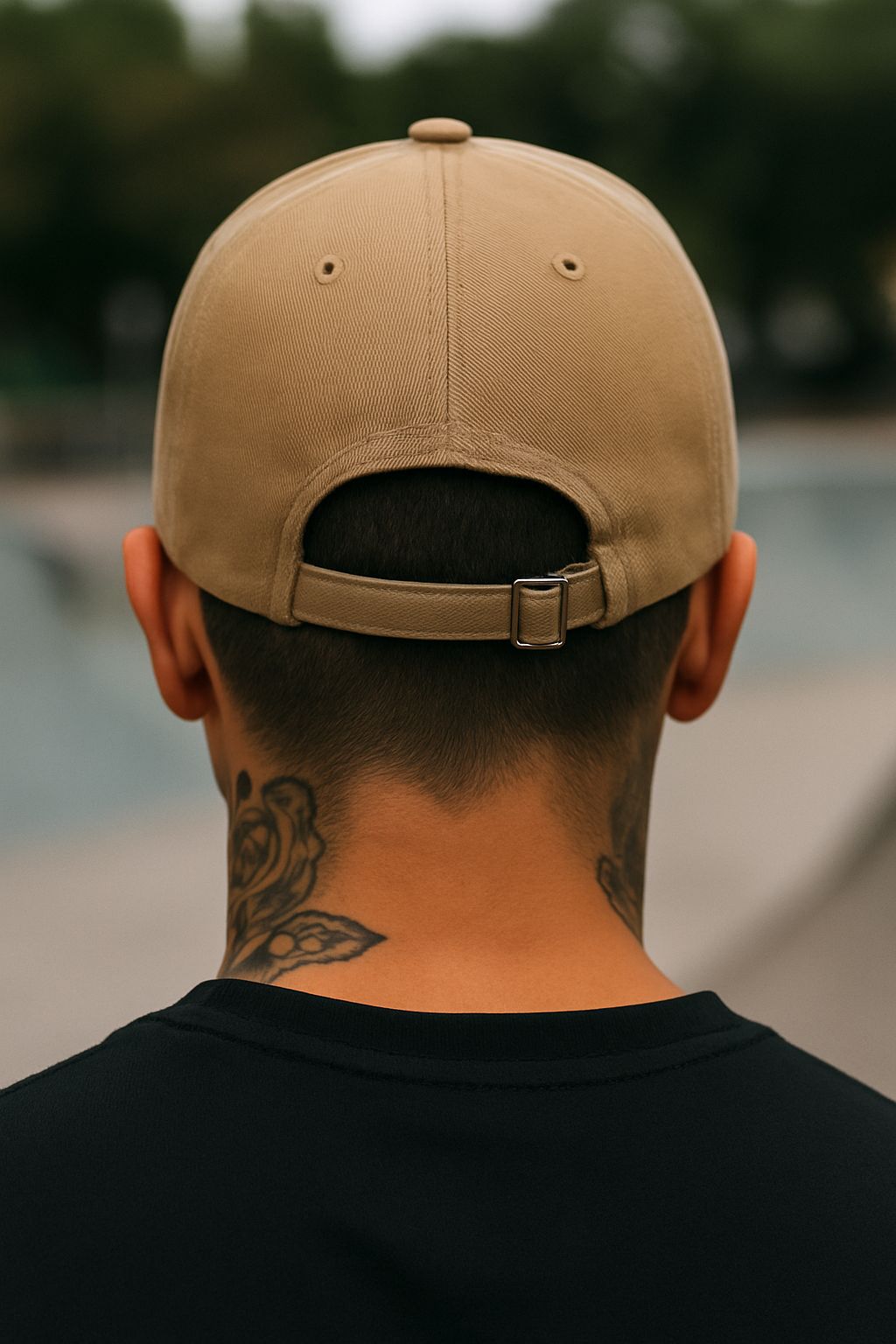 Boné Strapback Ponci Company Bege - Logo Bordado