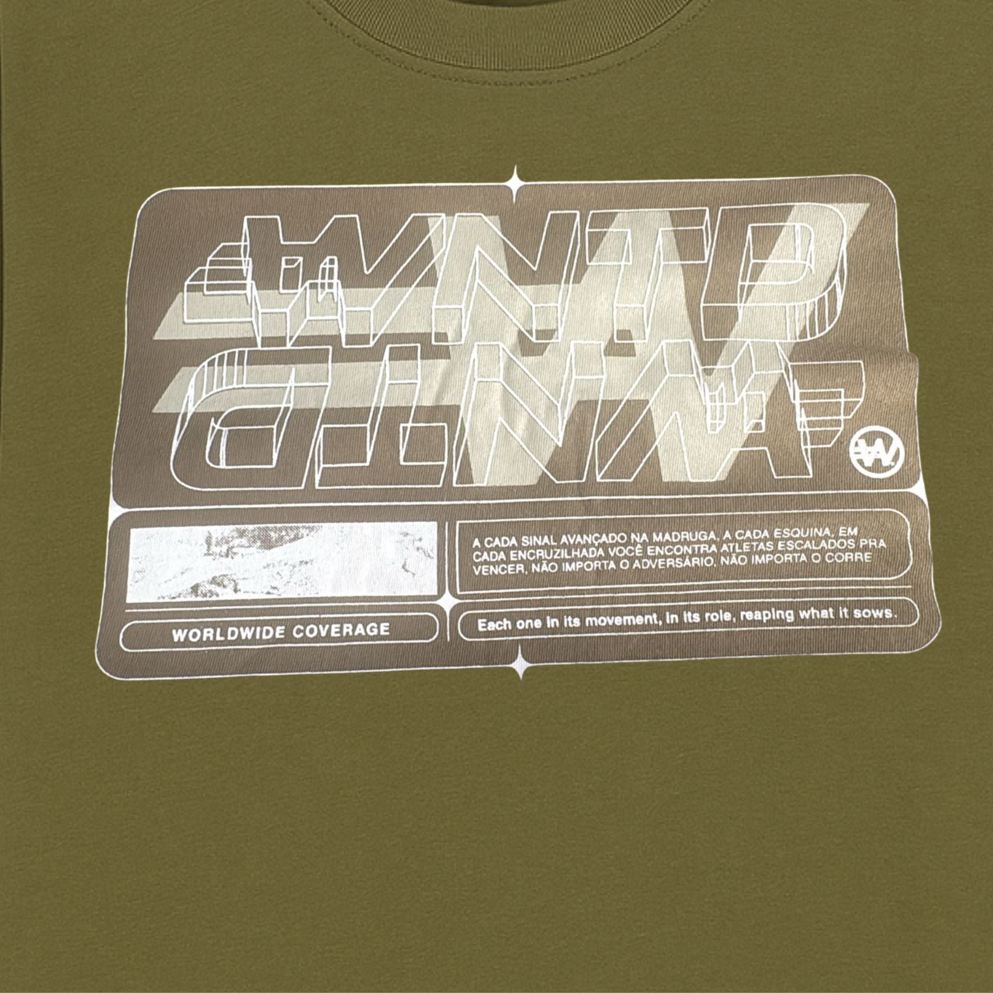Camiseta Wanted Signal -Verde Oliva