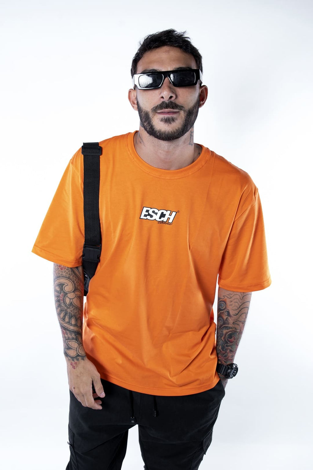 Camiseta T-Lettering Orange Esch Company