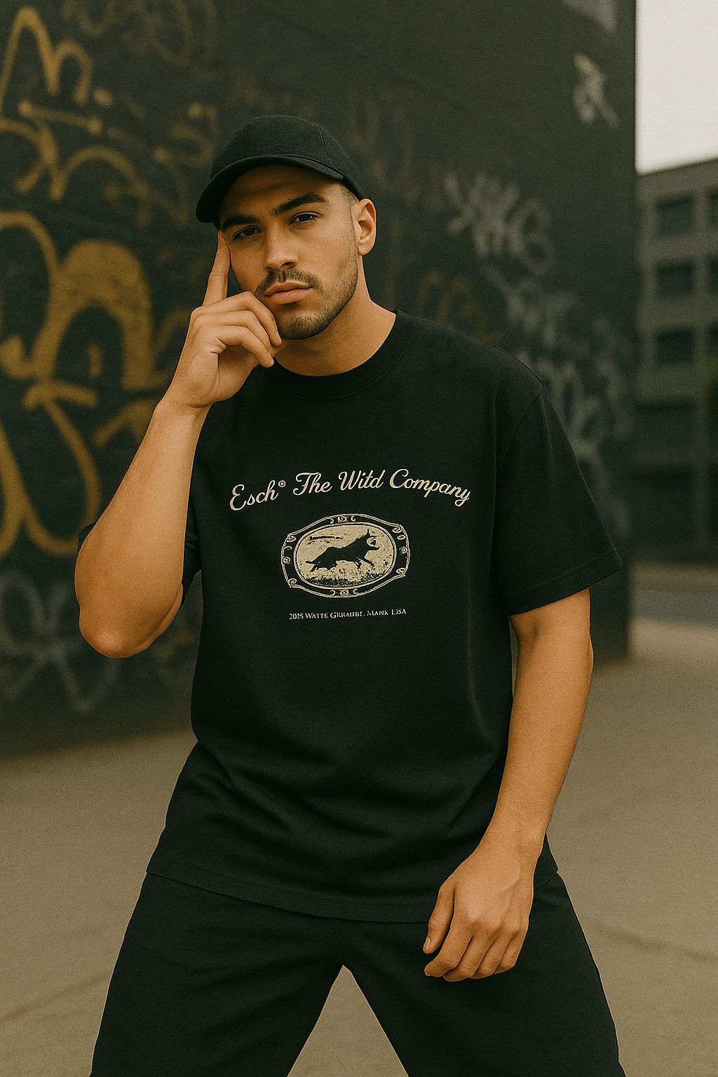 Camiseta Esch Company Alaska – Preto