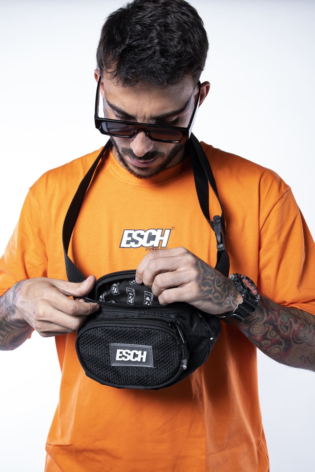 Camiseta T-Lettering Orange Esch Company