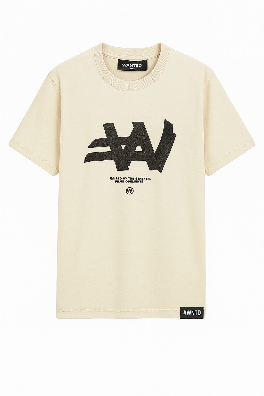 Camiseta Wanted Off-White  Raised by the Streets