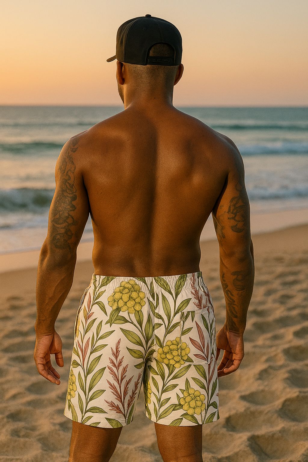 Short Floral Praia Roots  Ponciano