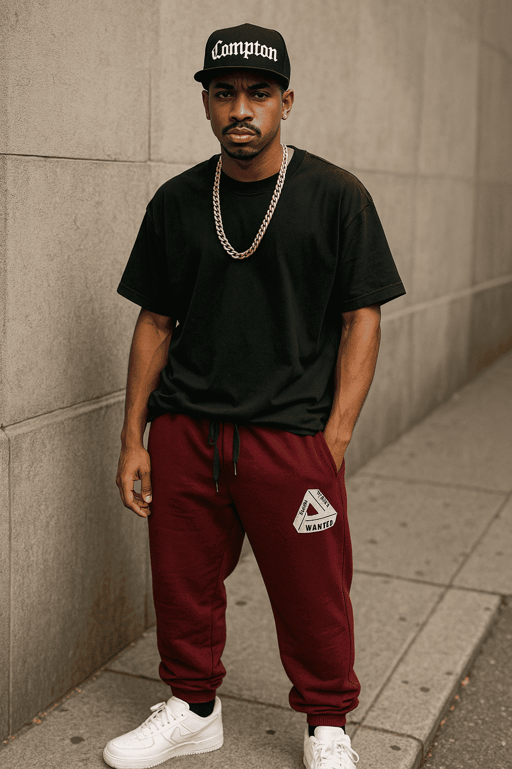 Calça Moletom Olho da Providência Wanted-Vinho